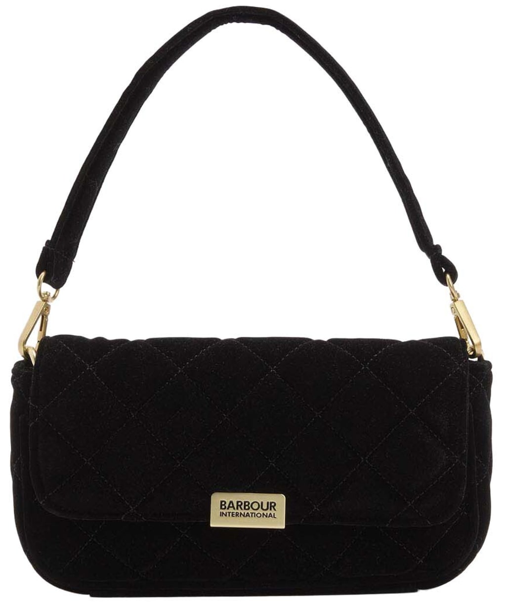 Women's Barbour International Quilted Mini Soho Crossbody Bag - Velvet Black