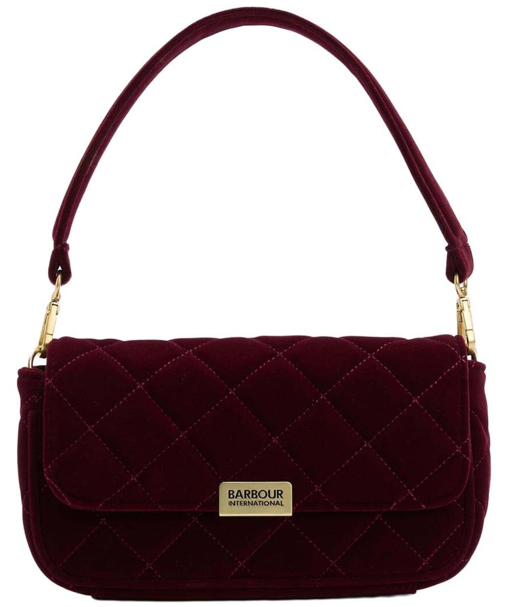 Women's Barbour International Quilted Mini Soho Crossbody Bag - Velvet Burgundy