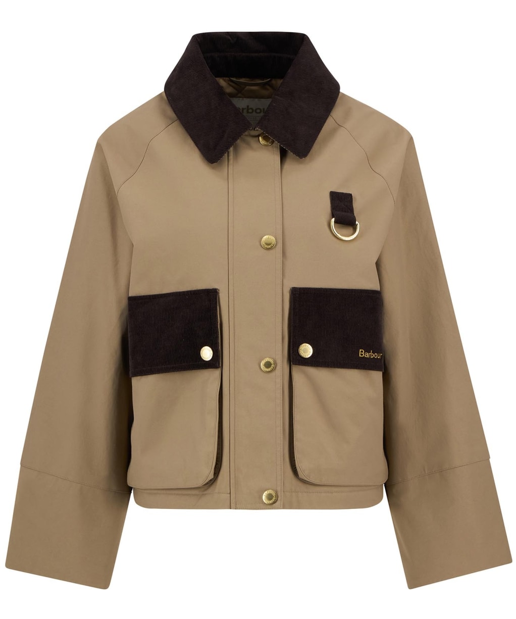 Women's Barbour Phoebe Casual Jacket - MILITARY BROWN/N