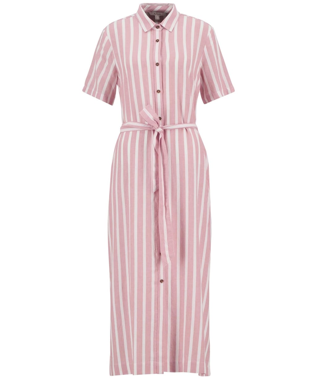 Women's Barbour Adelaide Maxi Dress - Coral Stripe