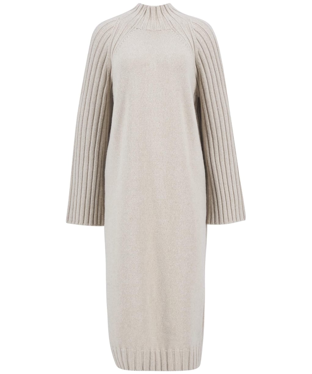 Women's Barbour Vera Knitted Midi Dress - Oat