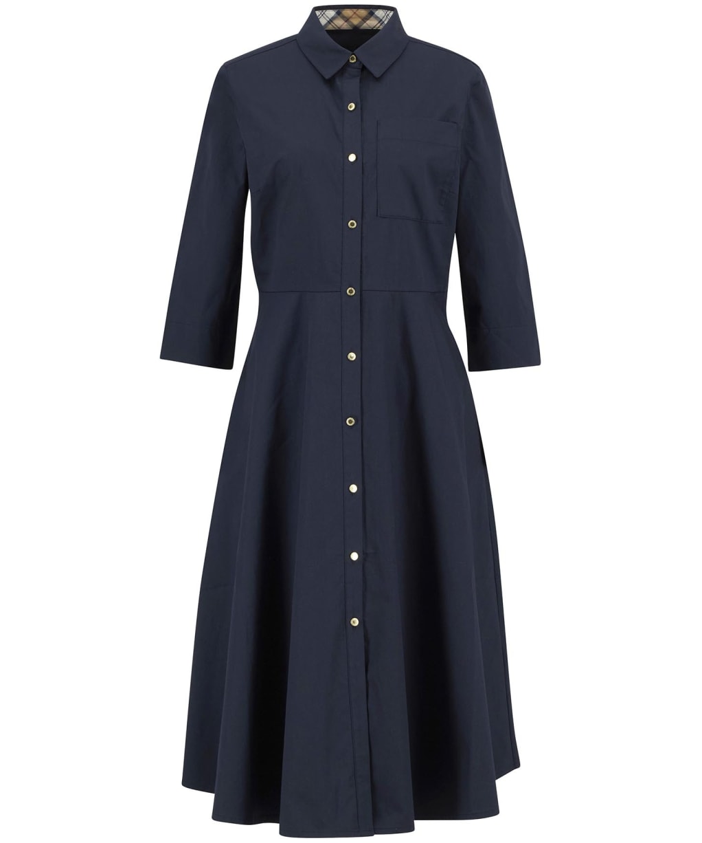 Women's Barbour Saffron Midi Dress - Dark Navy