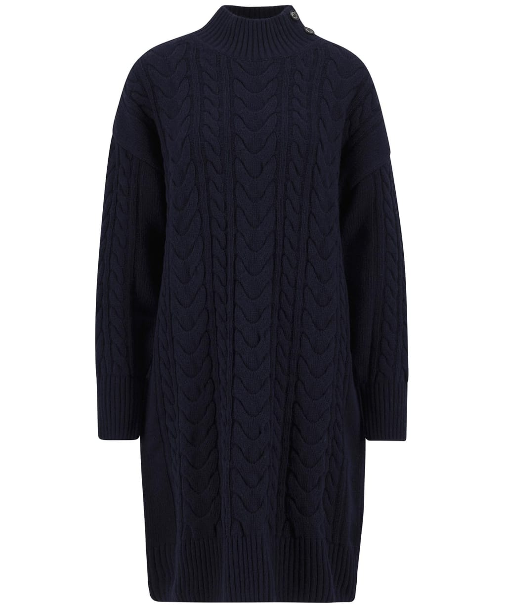 Women's Barbour Belford Knitted Mini Dress - Navy
