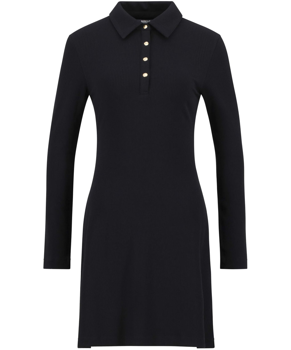 Women's Barbour International Chloe Ribbed Mini Dress - Black