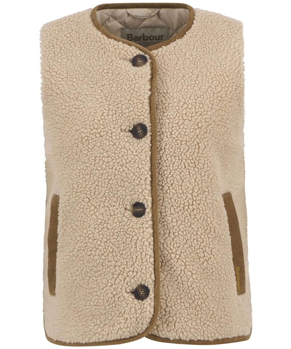 Women's Barbour Luciana Fleece Gilet - Natural