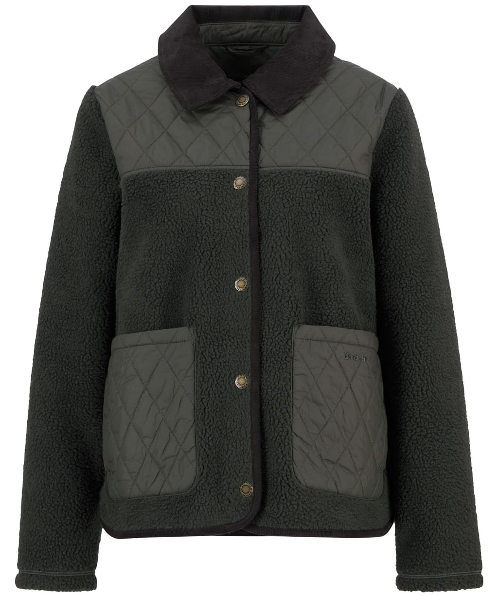 Women's Barbour Laurel Fleece Jacket - Olive / Sage