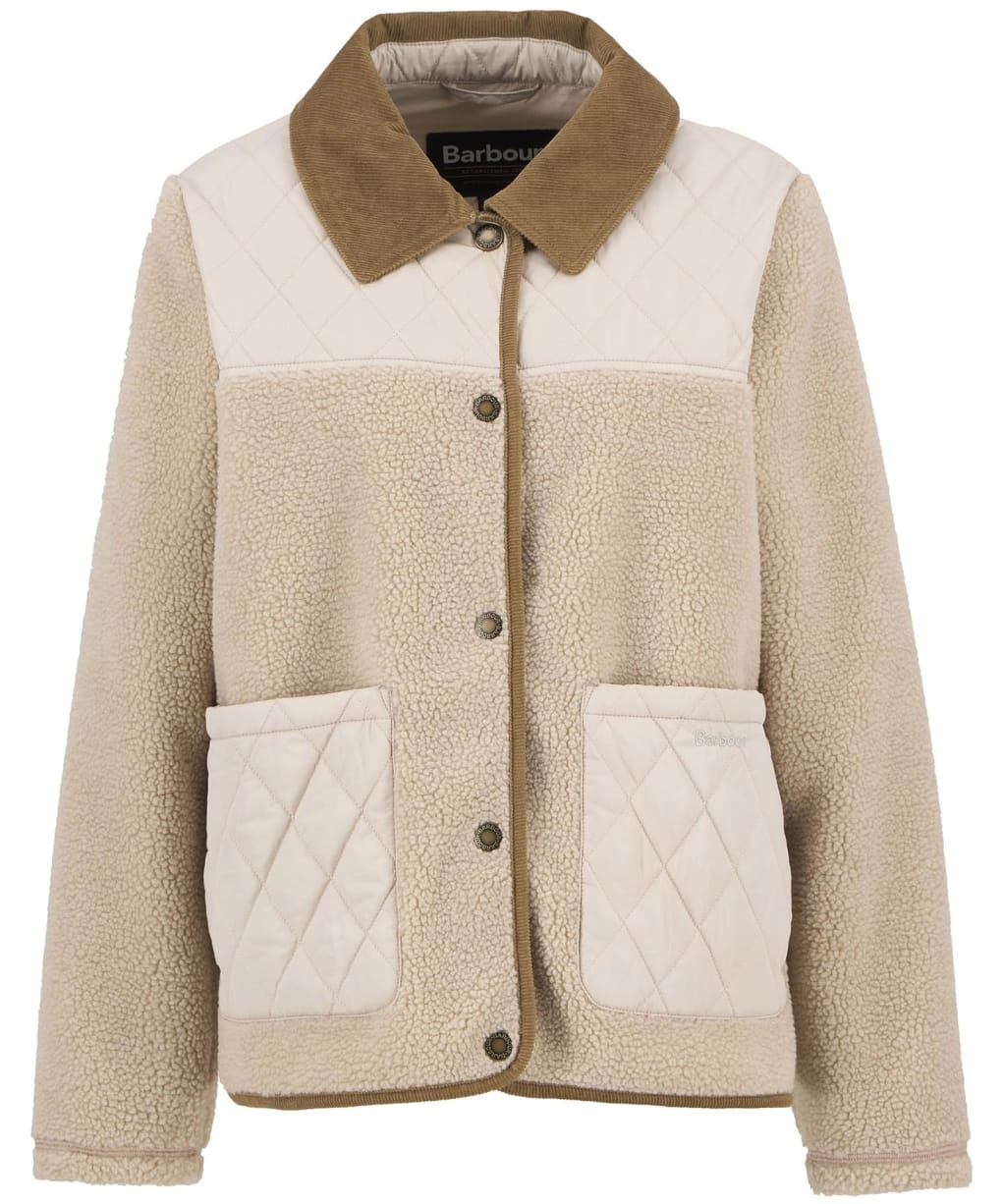 Women's Barbour Laurel Fleece Jacket - NATURAL/ MIST