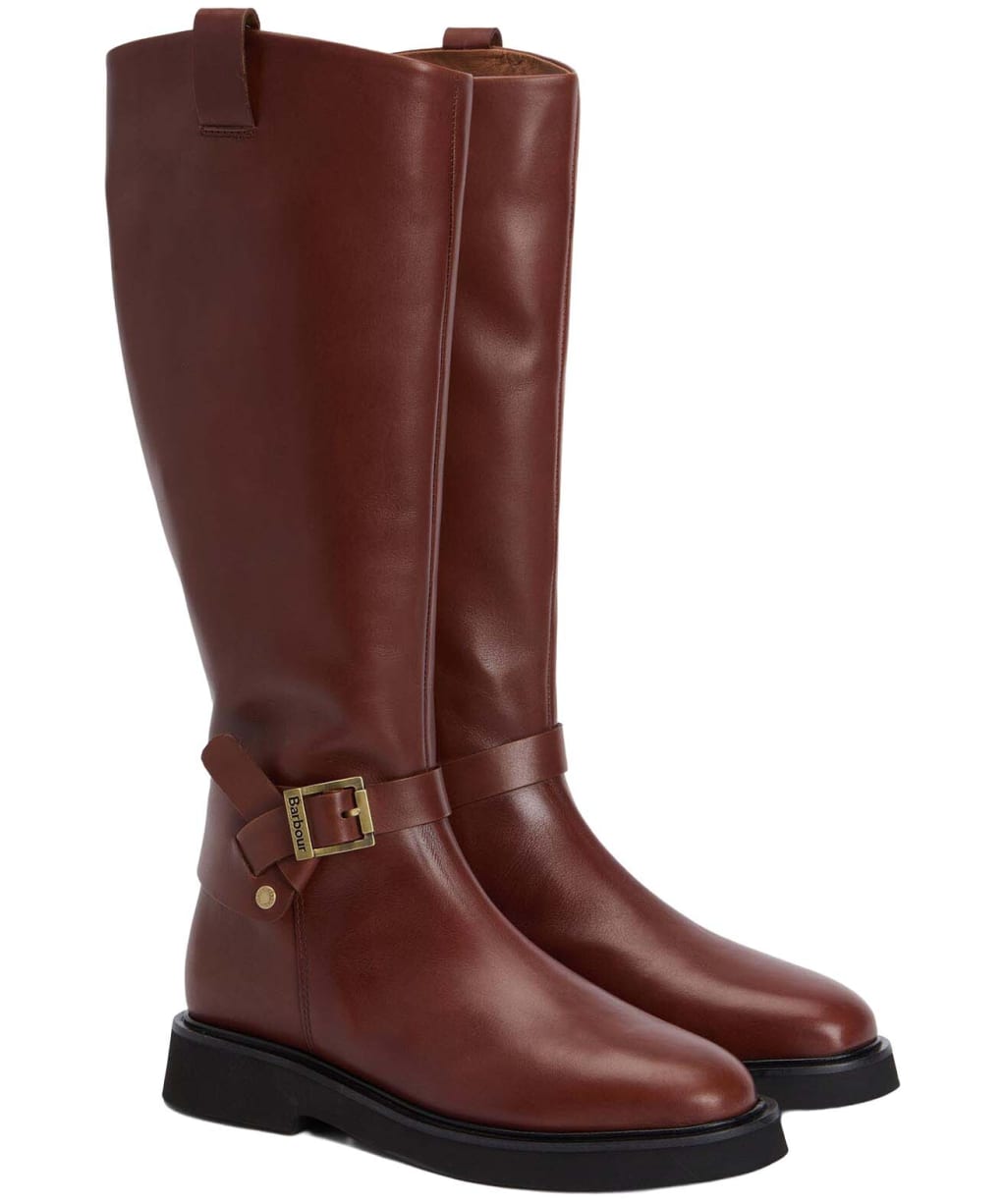 Women's Barbour Theodora Riding Boot - Conker Brown