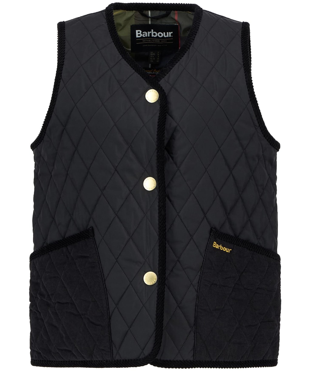 Women's Barbour Enid Gilet - Black / Classic Tartan