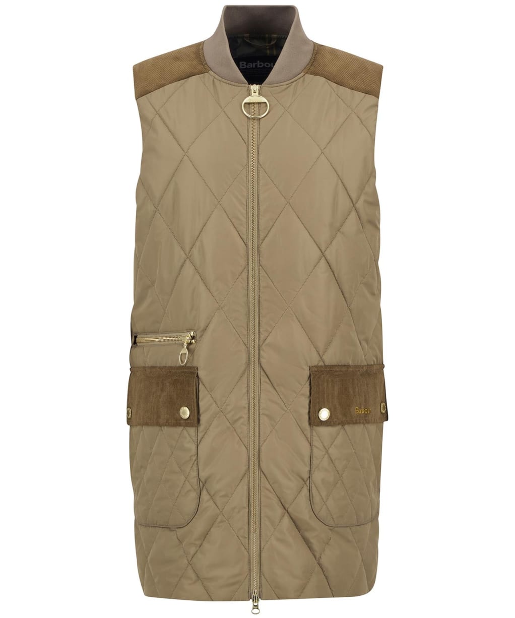 Women's Barbour Lydia Gilet - Military Brown / Ancient Tartan