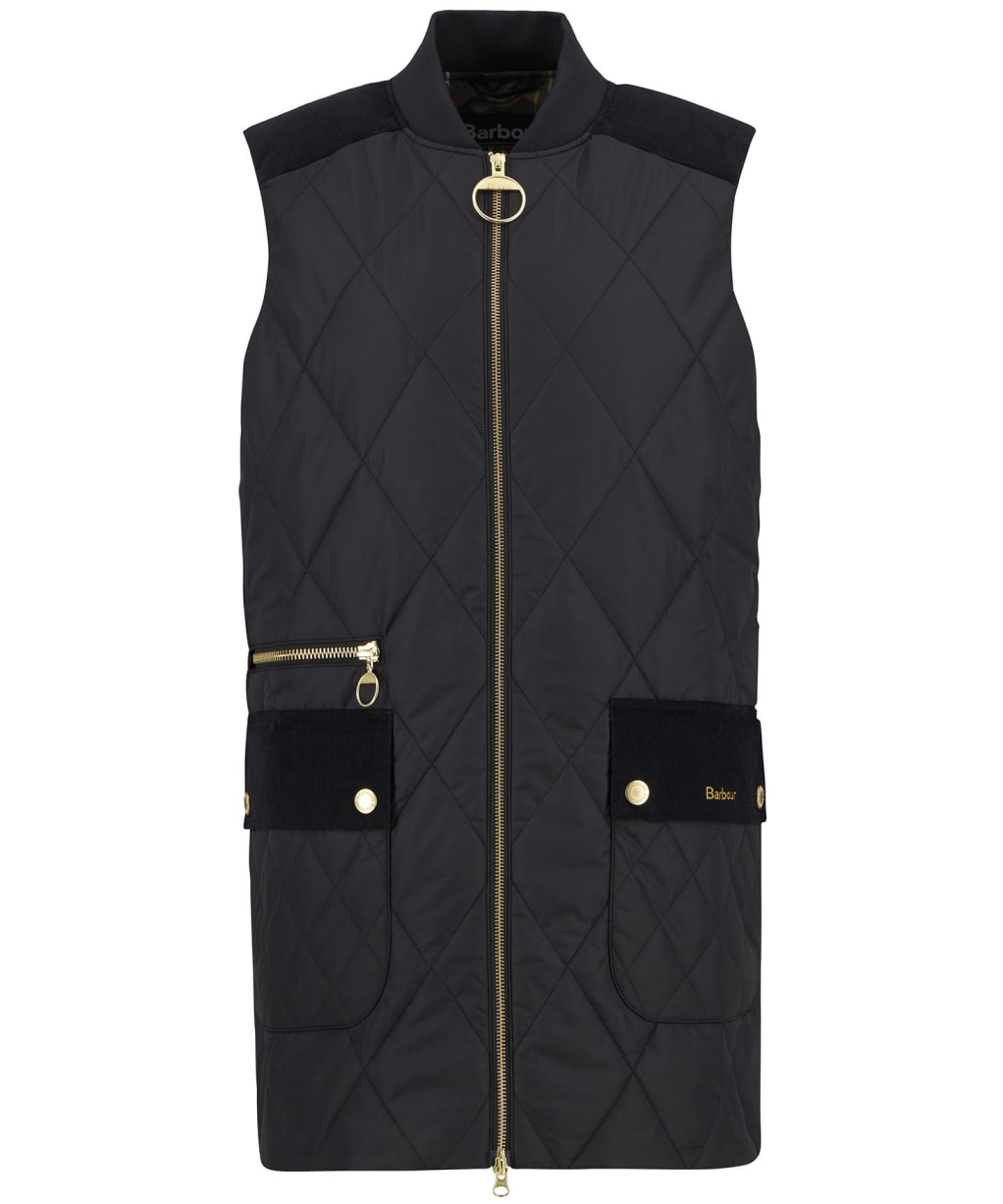 Women's Barbour Lydia Gilet - Black / Classic Tartan