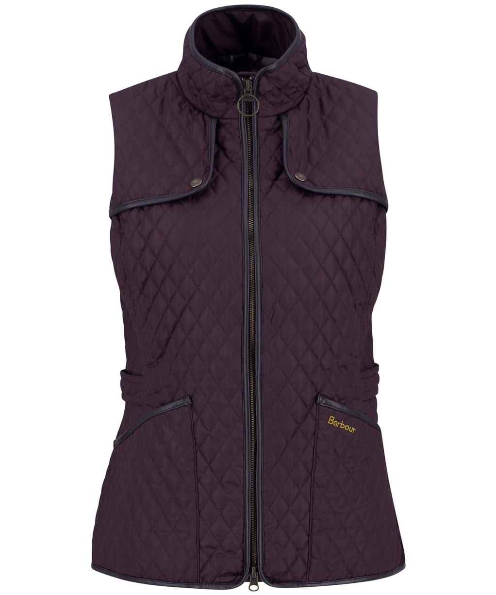 Women's Barbour Dahlia Quilted Gilet - Black Cherry