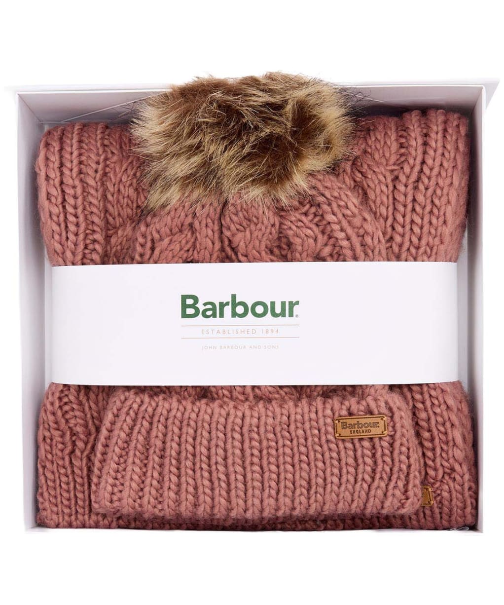 Women’s Barbour Penshaw Beanie & Scarf Set - Arabesque