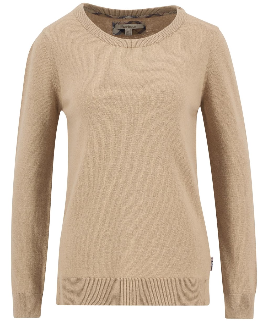 Women’s Barbour Pendle Crew Knit Sweater - Pale Camel / Hessian