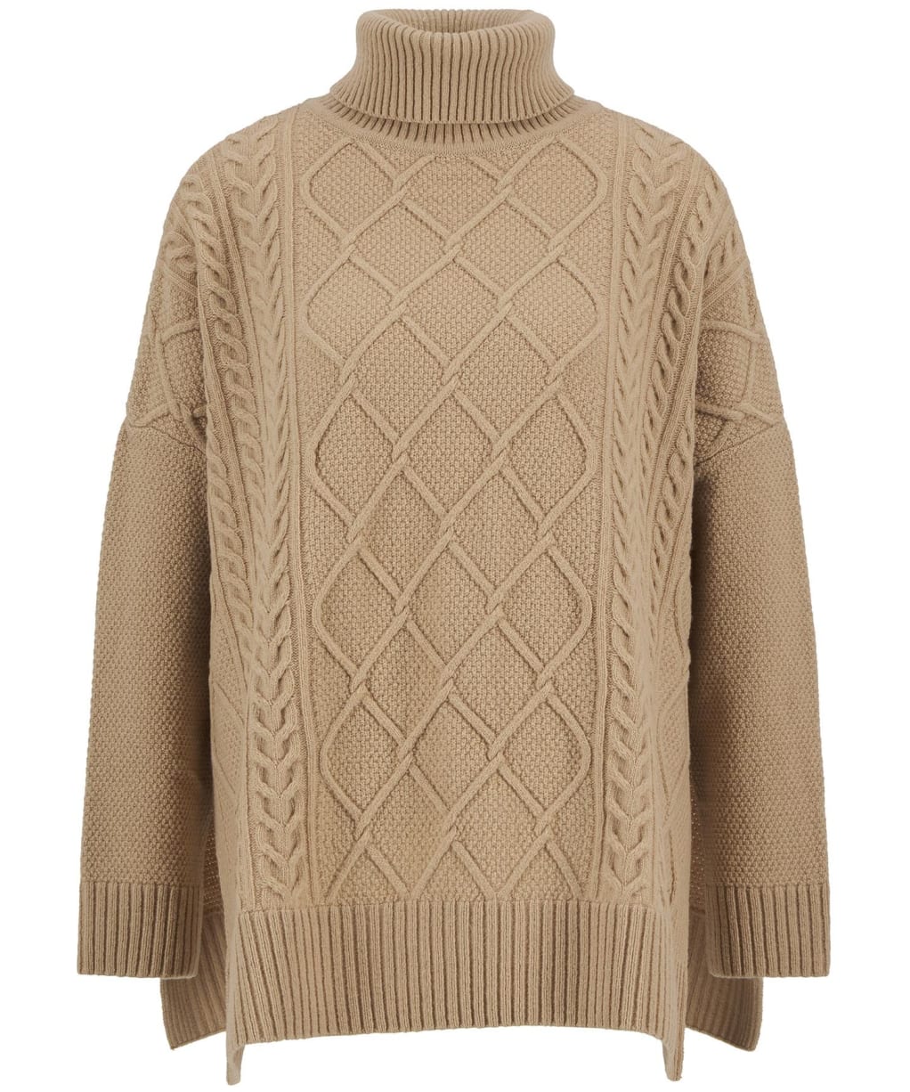 Women's Barbour Burne Cape - Pale Camel