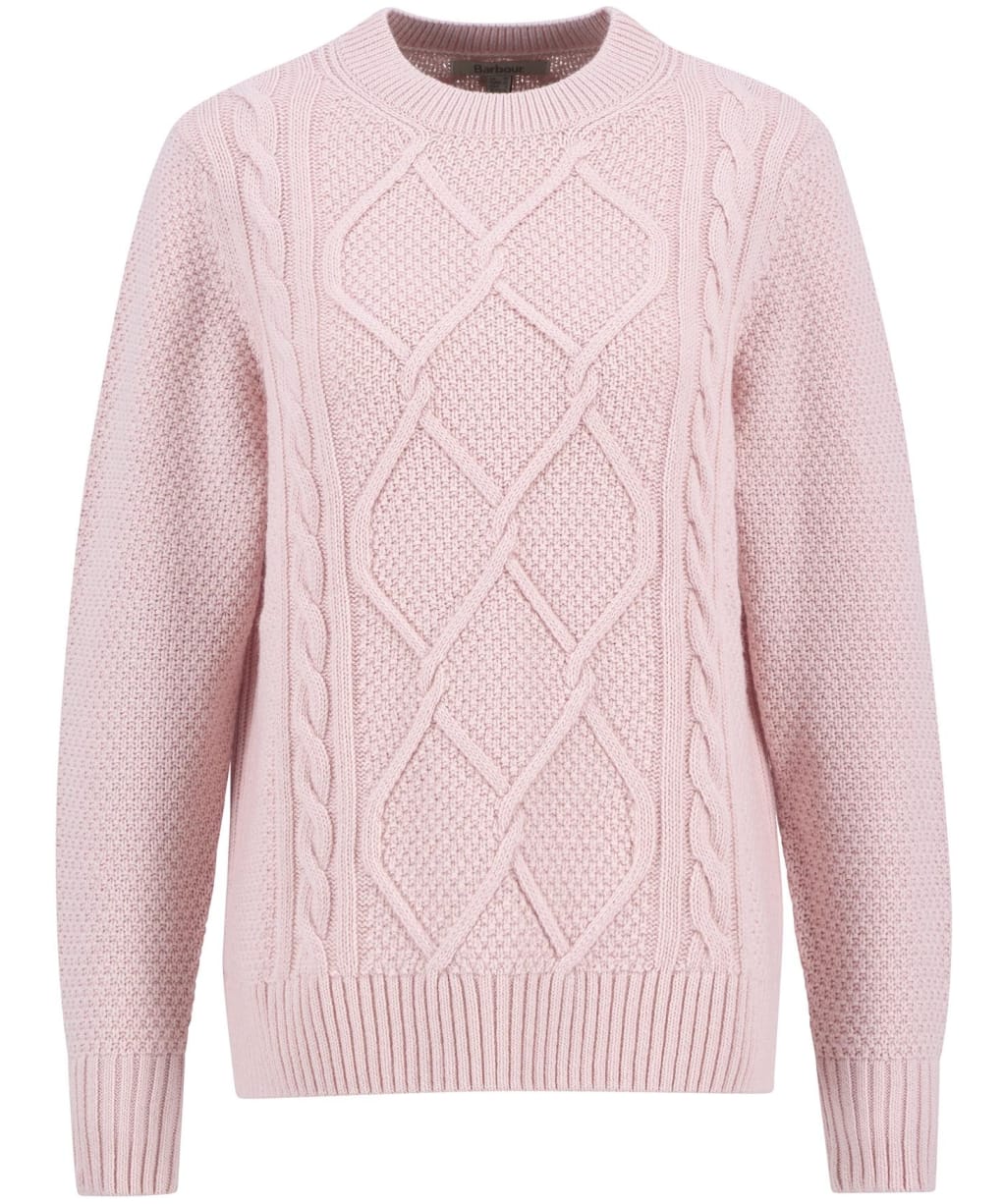 Women's Barbour Burne Crew Knitted Jumper - Pink Blush