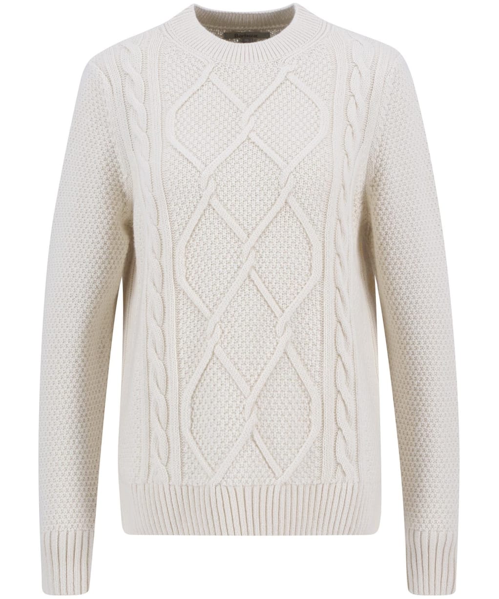 Women's Barbour Burne Crew Knitted Jumper - Ecru