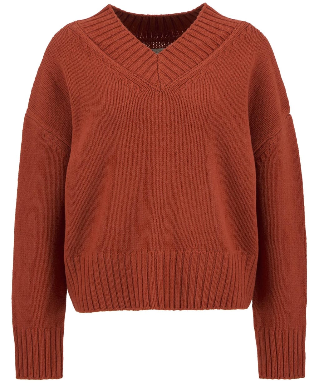 Women's Barbour Antonia Knitted Jumper - Burnt Orange
