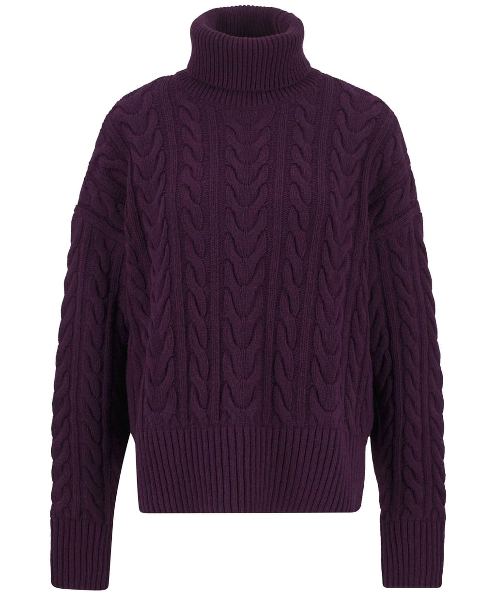 Women's Barbour Embleton Knitted Jumper - Black Cherry