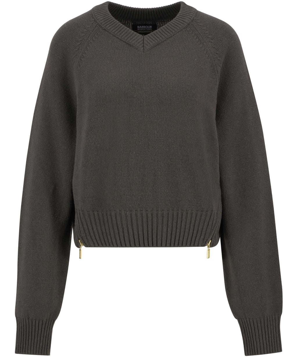 Women's Barbour International Atlanta Knitted Jumper - Dusky Khaki