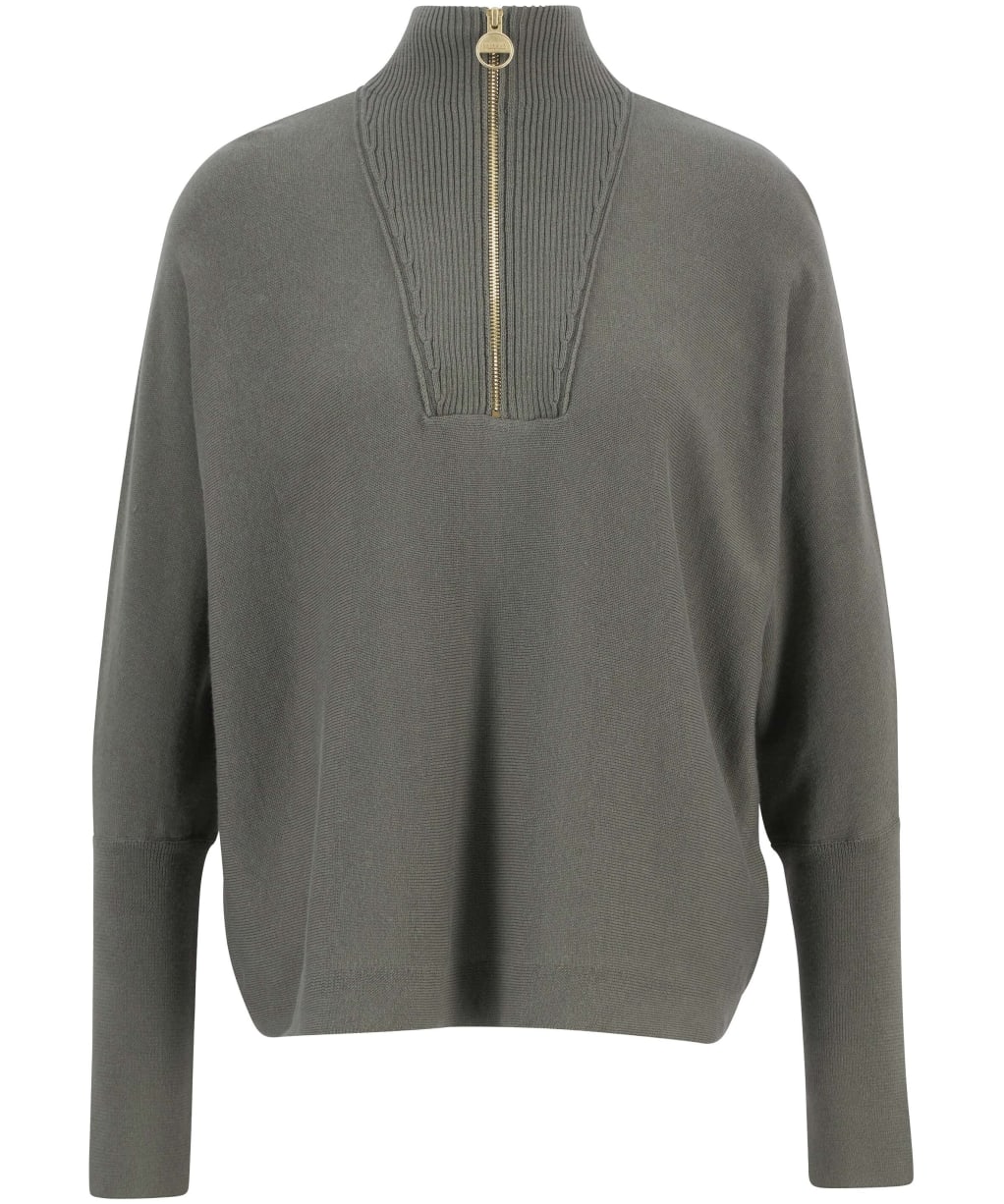 Women's Barbour International Lola Knitted Jumper - Dusky Khaki