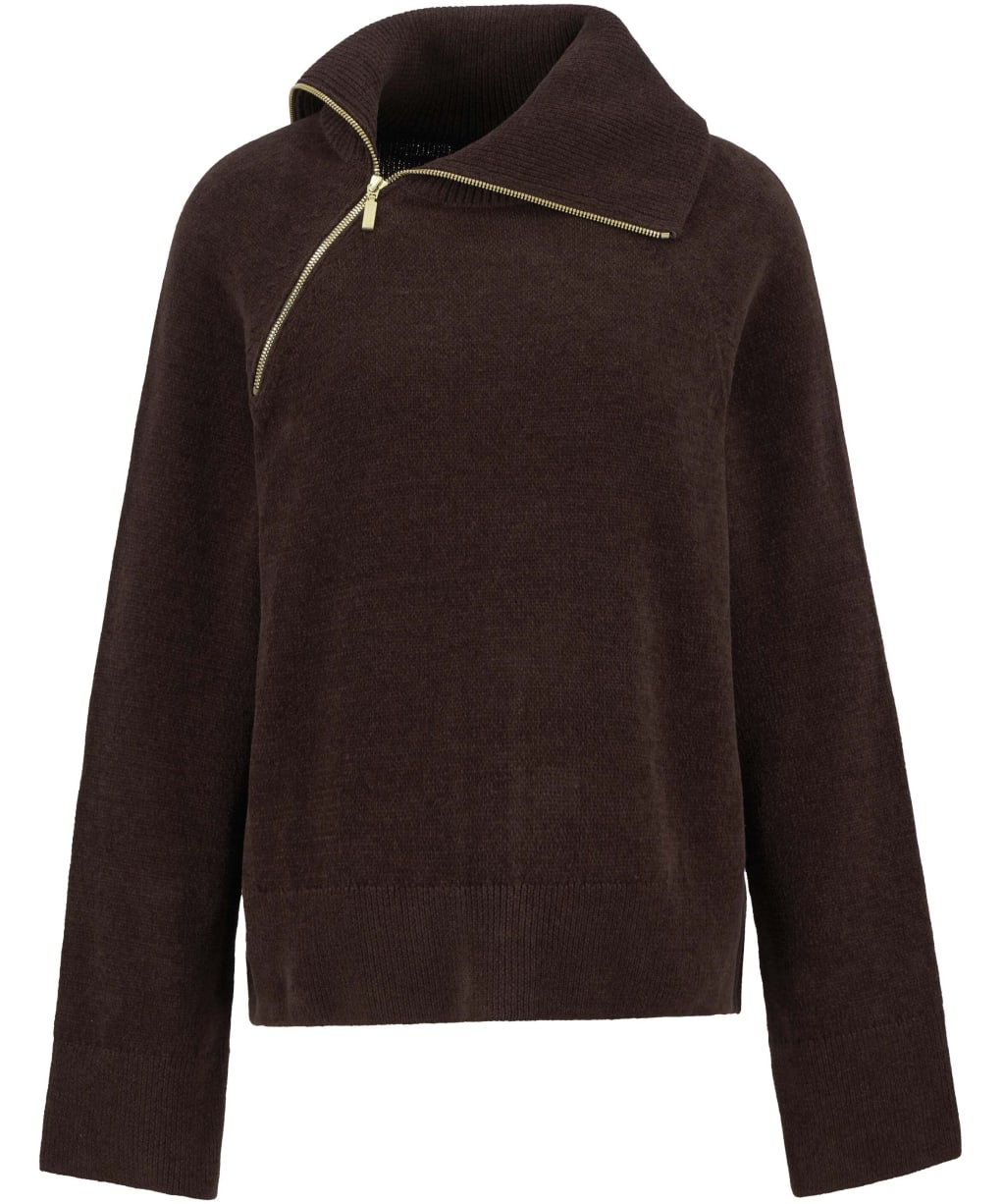 Women's Barbour International Saskia Knitted Jumper - Chocolate
