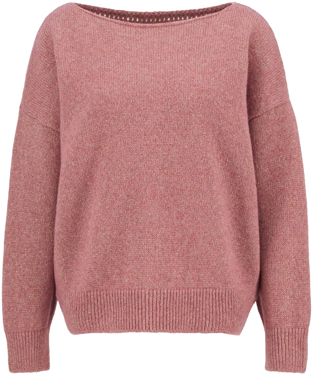 Women's Barbour International Juliana Knitted Jumper - Raspberry
