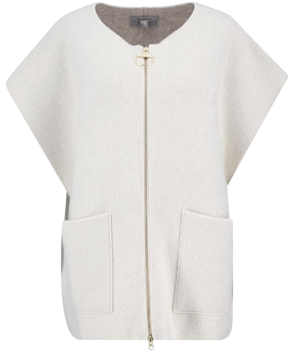 Women's Barbour Martha Sleeveless Zip Through Knitted Vest - Birch