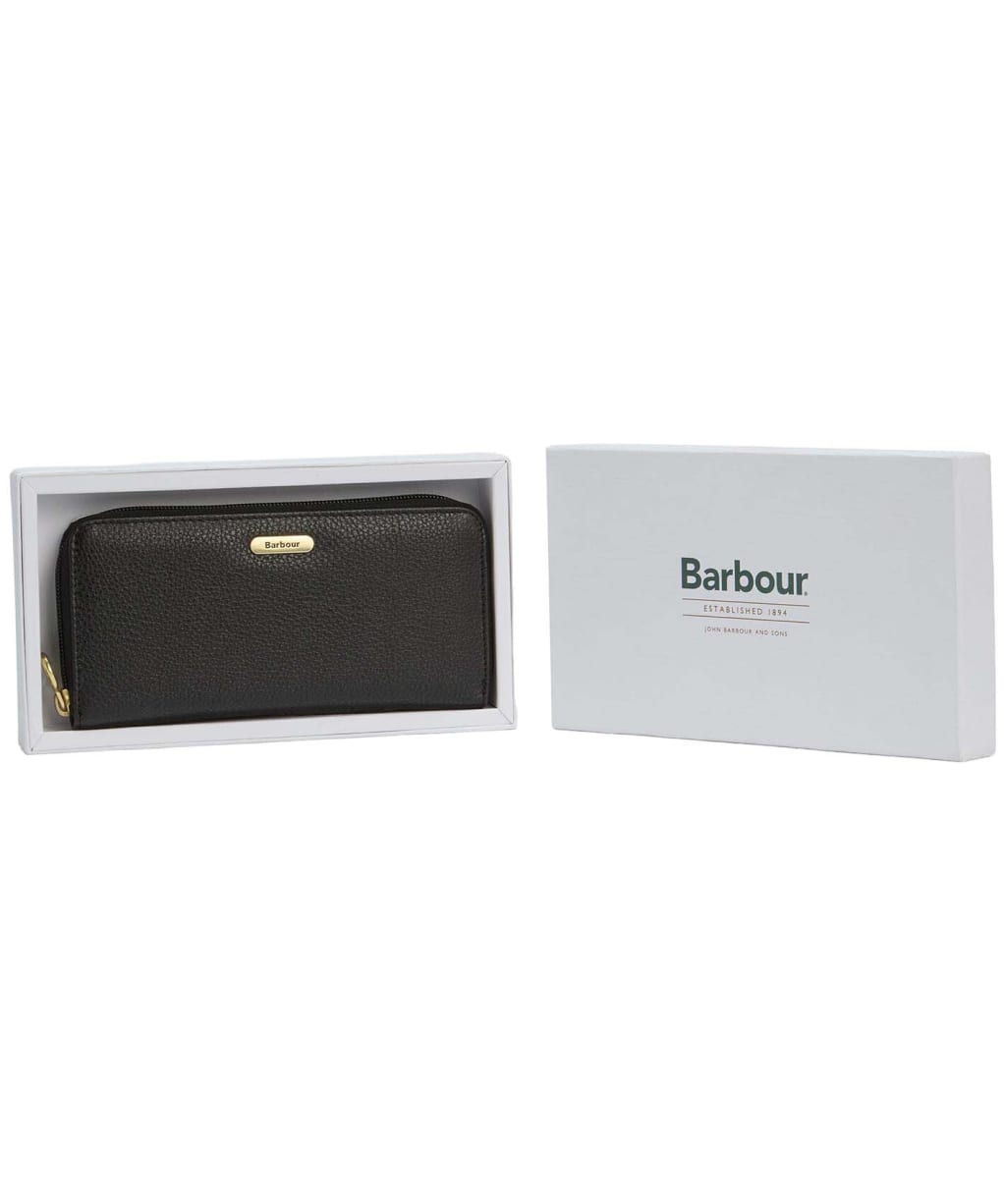 Women's Barbour Birch Leather Matinee Purse - Black