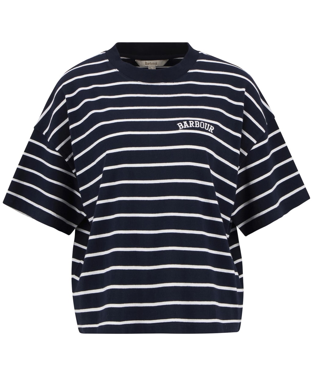 Women's Barbour Faye Top - Navy Stripe