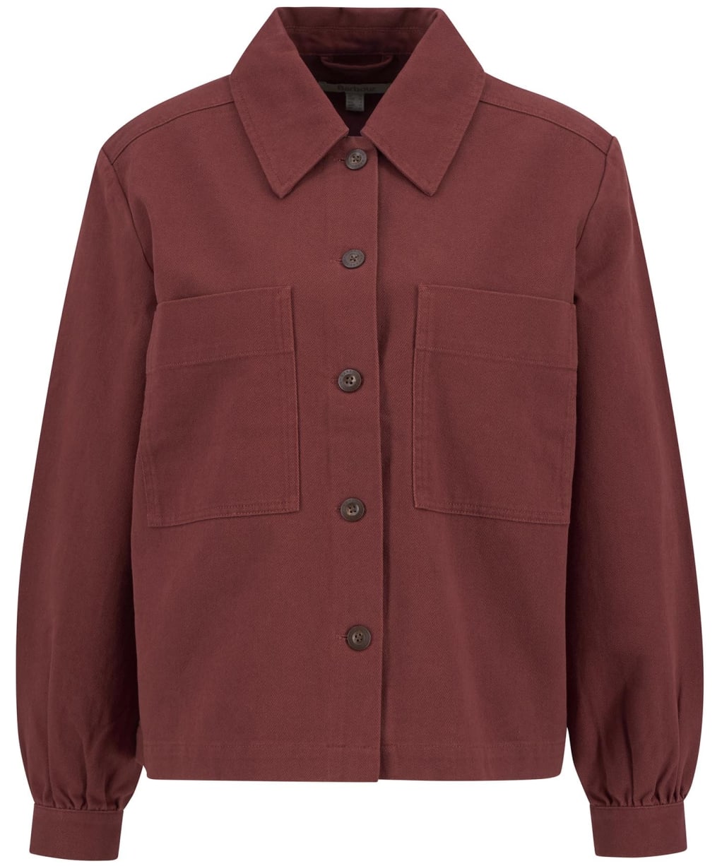 Women's Barbour Willow Overshirt - Burnt Henna