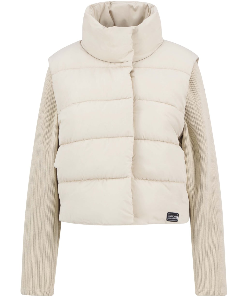 Women's Barbour International San Telmo Quilted Sweater Jacket - Jasmine
