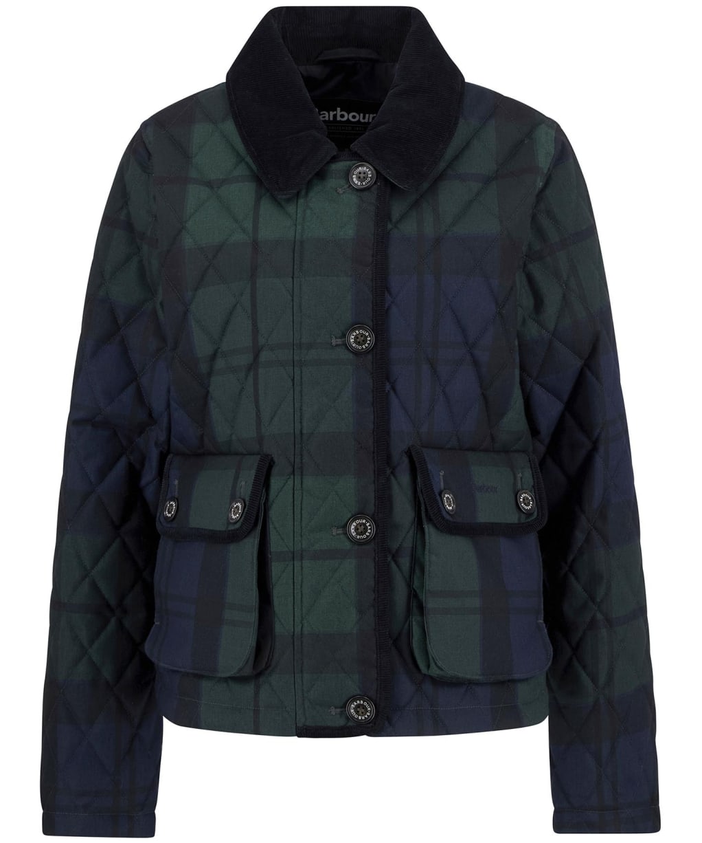 Women's Barbour Loudon Quilted Jacket - Black Watch Tartan