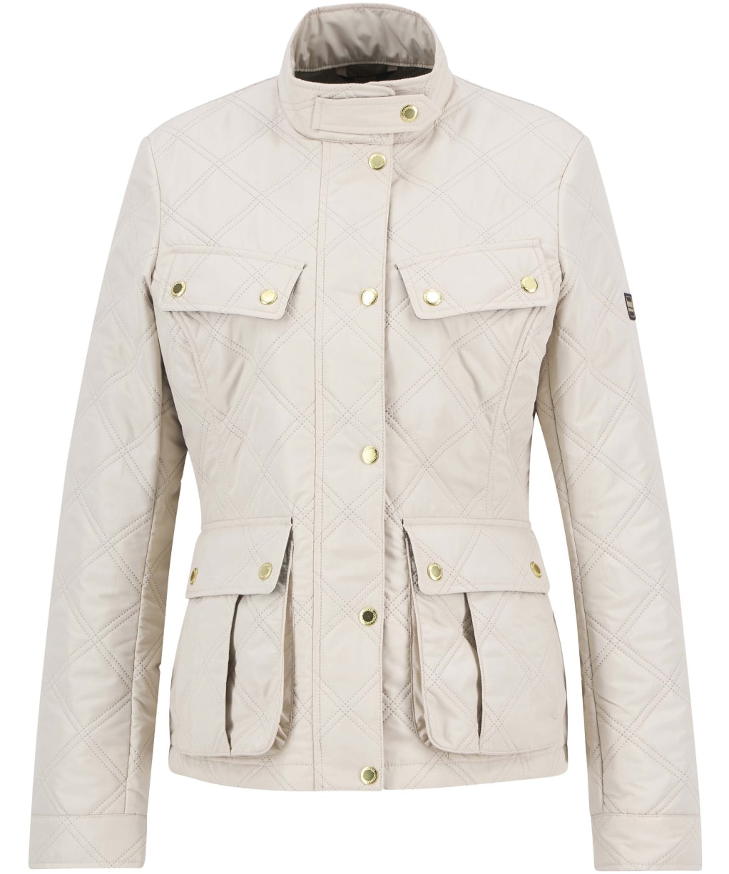 Women's Barbour International Halsey Quilted Jacket - JASMINE/DUSKY KH