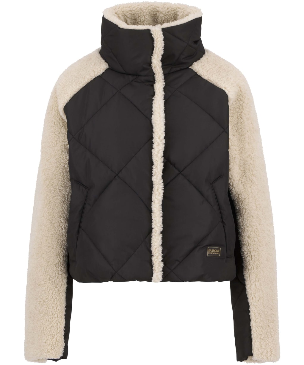 Women's Barbour International Osaka Quilted Jacket - Black / Jasmine