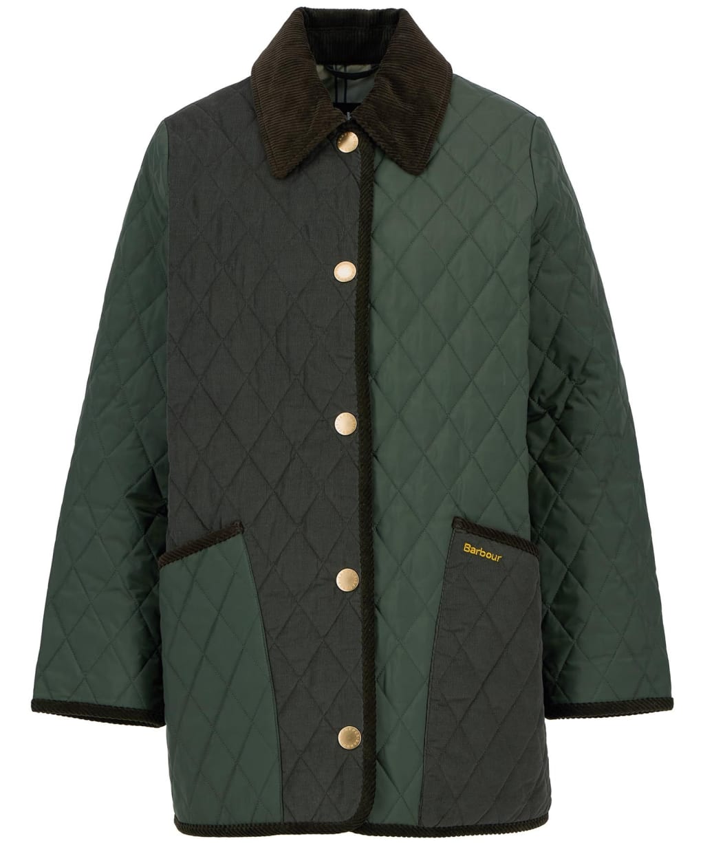 Women's Barbour Meryl Quilted Jacket - Olive / Ancient Tartan