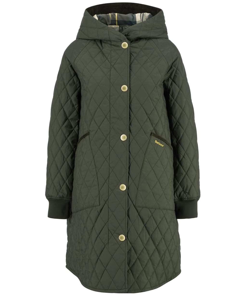 Women's Barbour Hilary Quilted Jacket - Olive / Ancient Tartan