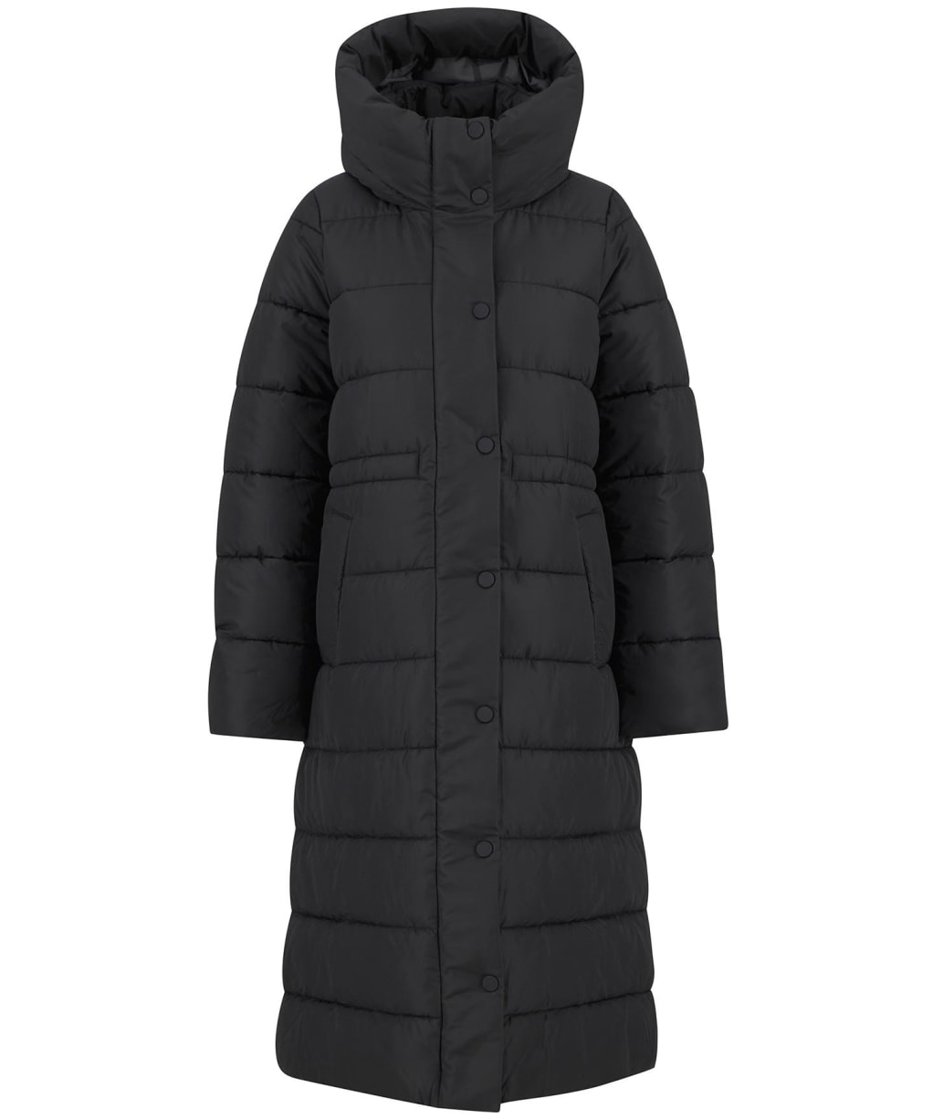Women's Barbour Freya Puffer Jacket - Black / Onyx Tartan