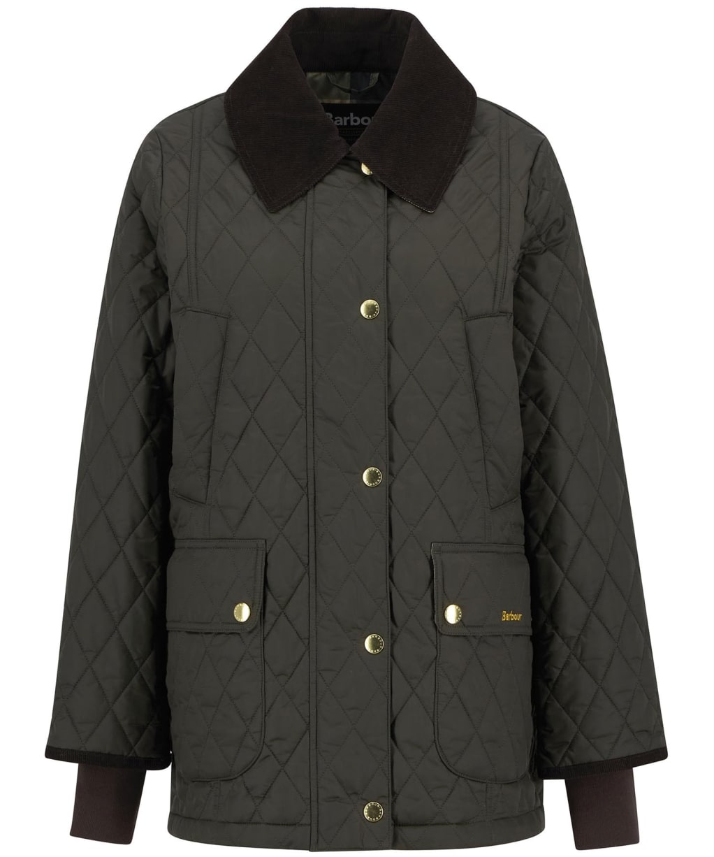 Women's Barbour Modern Beadnell Quilted Jacket - Sage / Ancient Tartan