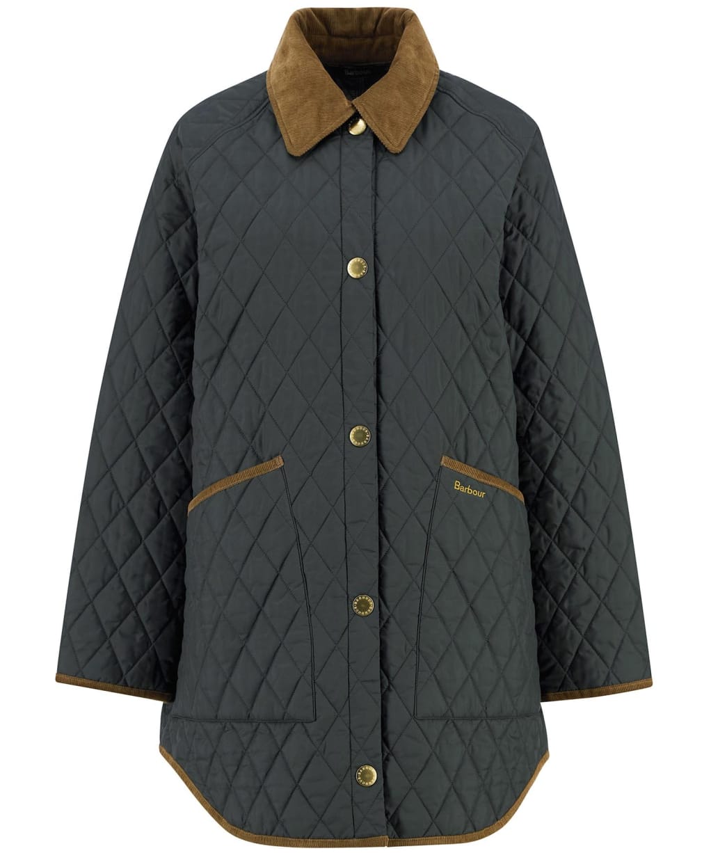 Women's Barbour Over Sized Liddesdale Quilted Jacket - Sage / Ancient Tartan