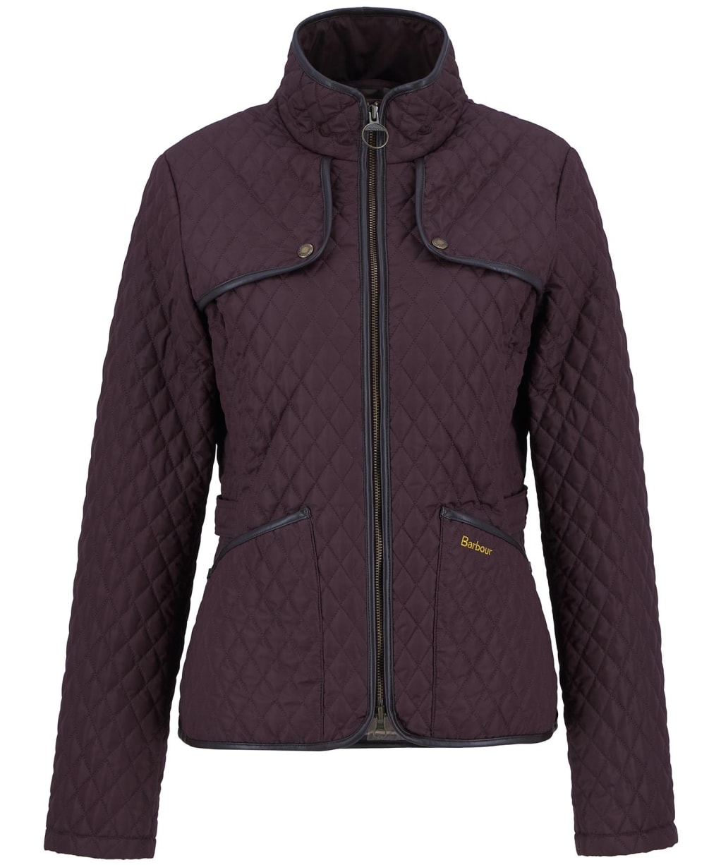 Women's Barbour Dahlia Quilted Jacket - Black Cherry