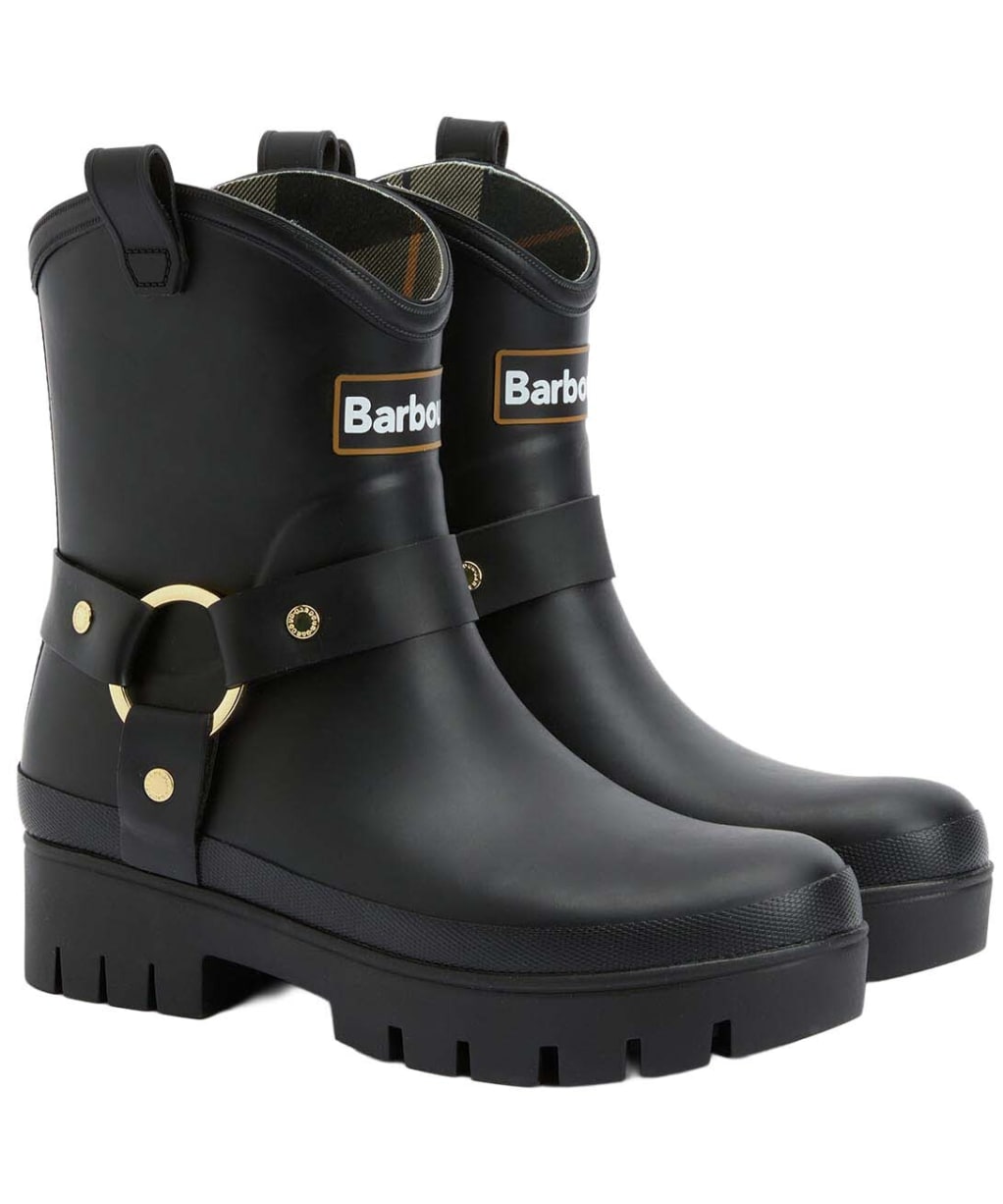 Women's Barbour Elley Harness Welly - Black