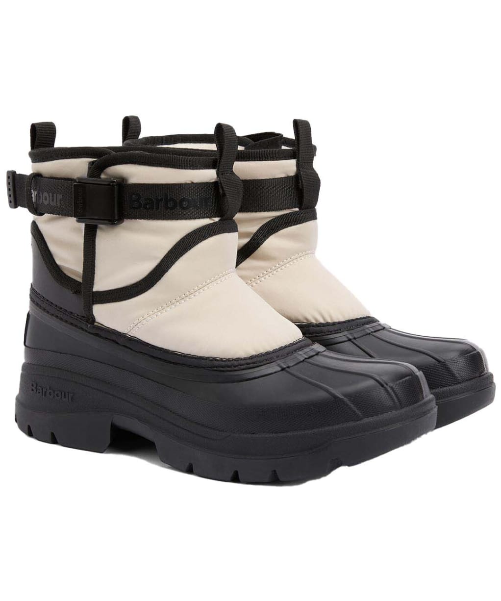 Women's Barbour Braybourn Duck Boot Wellingtons - BEIGE/BLACK