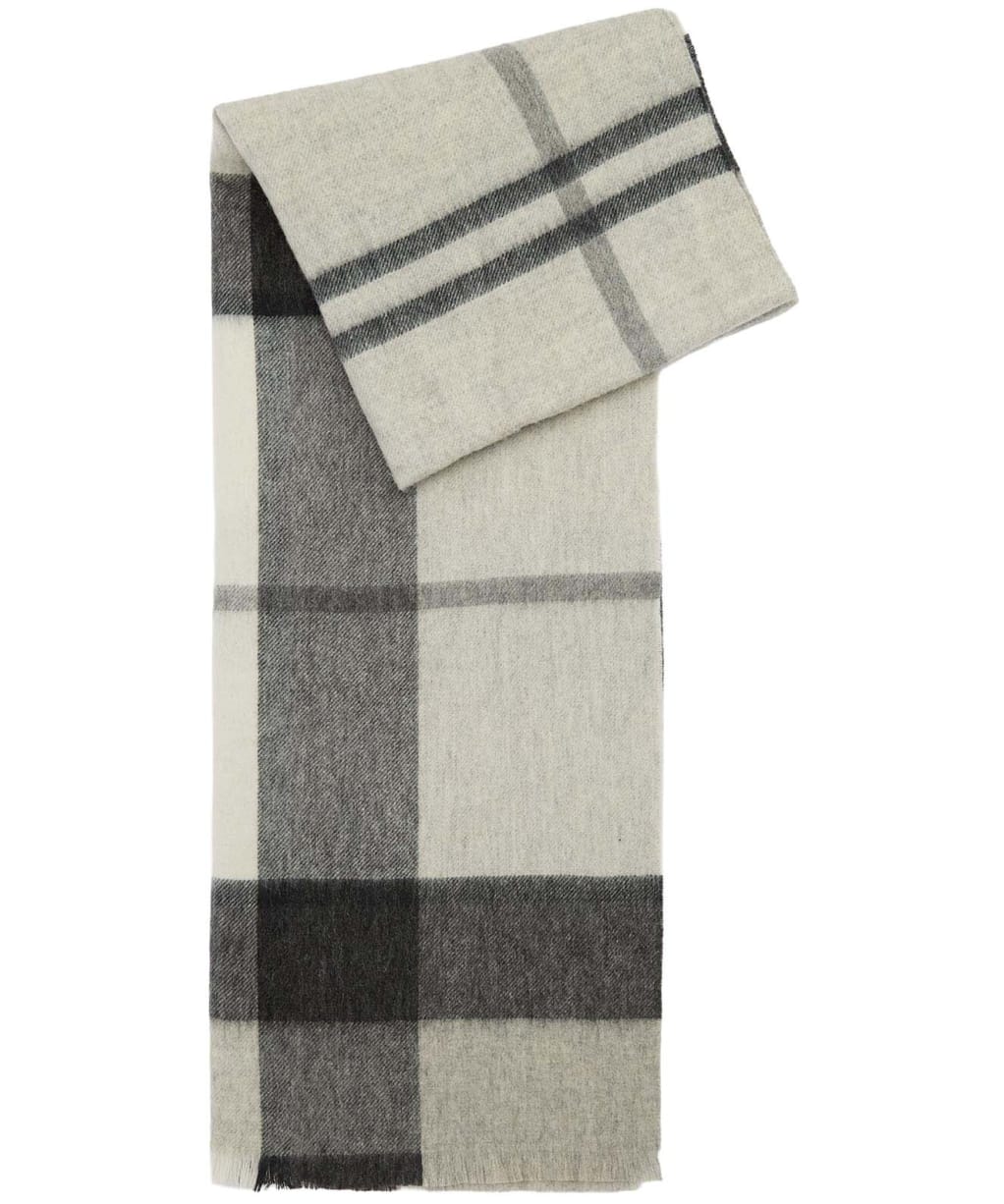 Women's Barbour Rosefield Tartan Scarf - Monochrome Tartan 