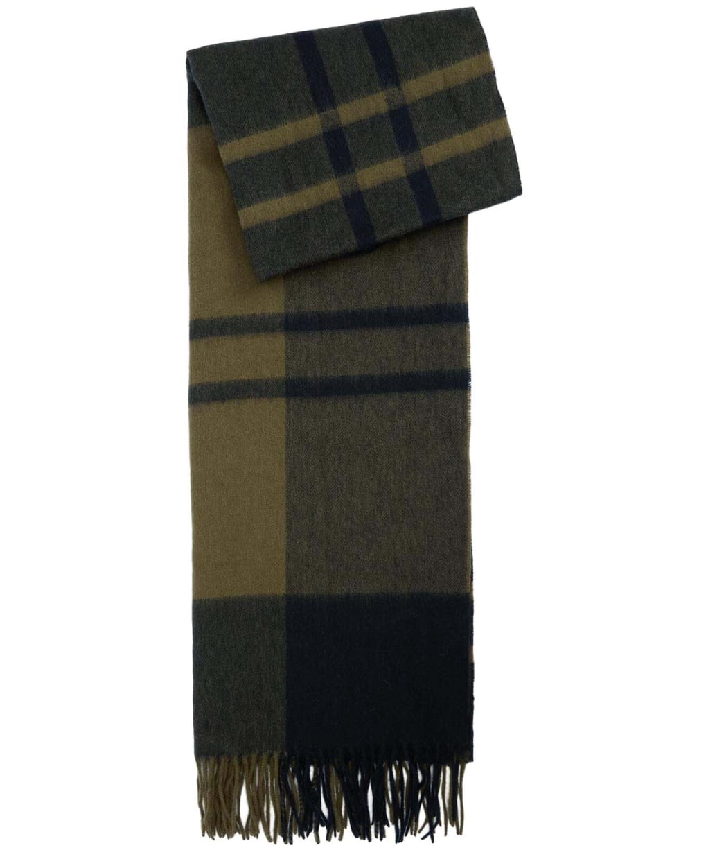 Women's Barbour Maxine Tartan Scarf - Black / Olive