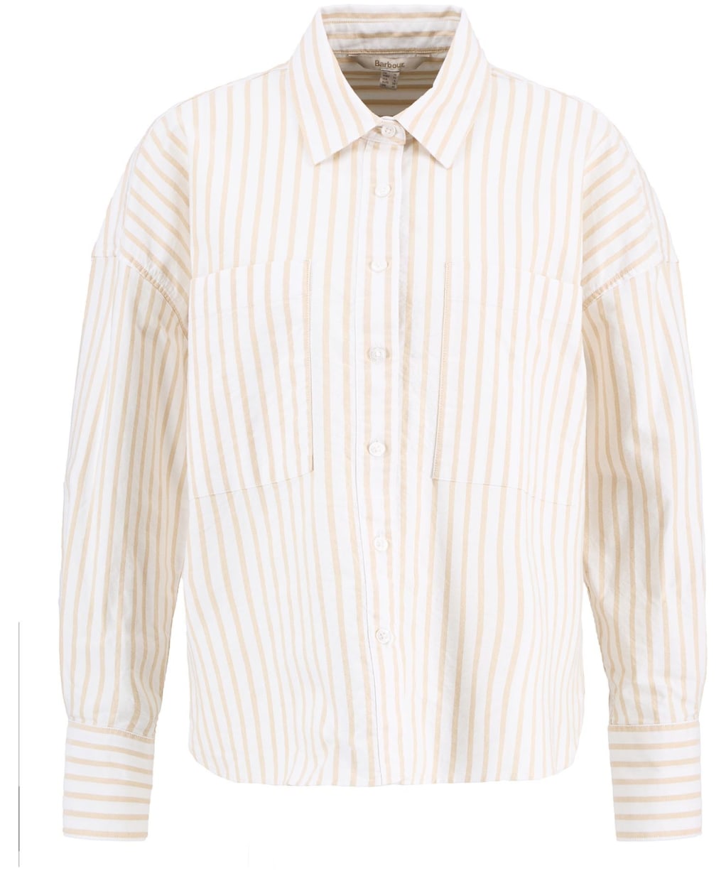 Women's Barbour Lavensdale Shirt - Pale Camel Stripe