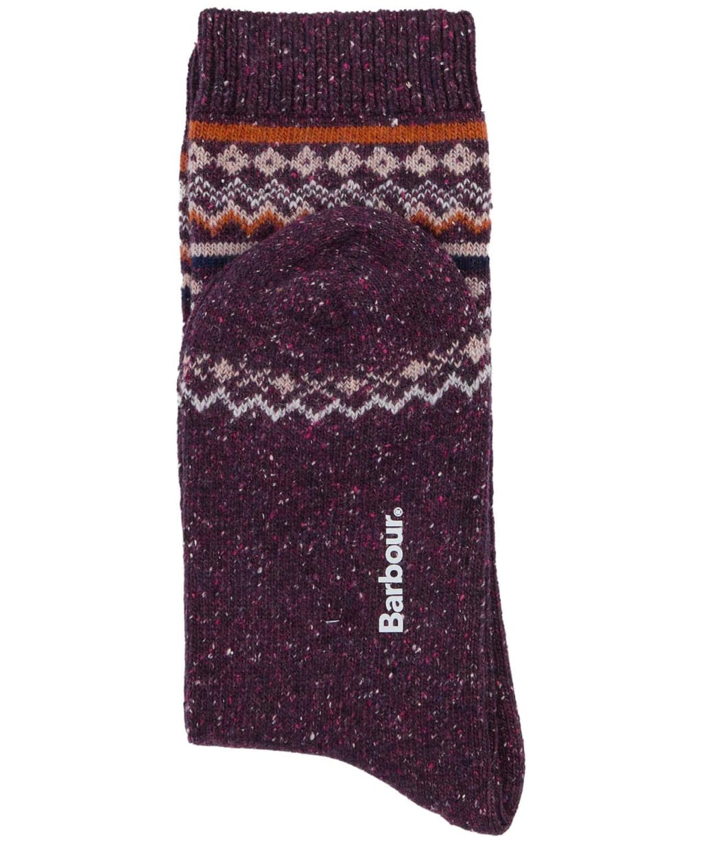 Women's Barbour Anaise Fair Isle Socks - Fudge