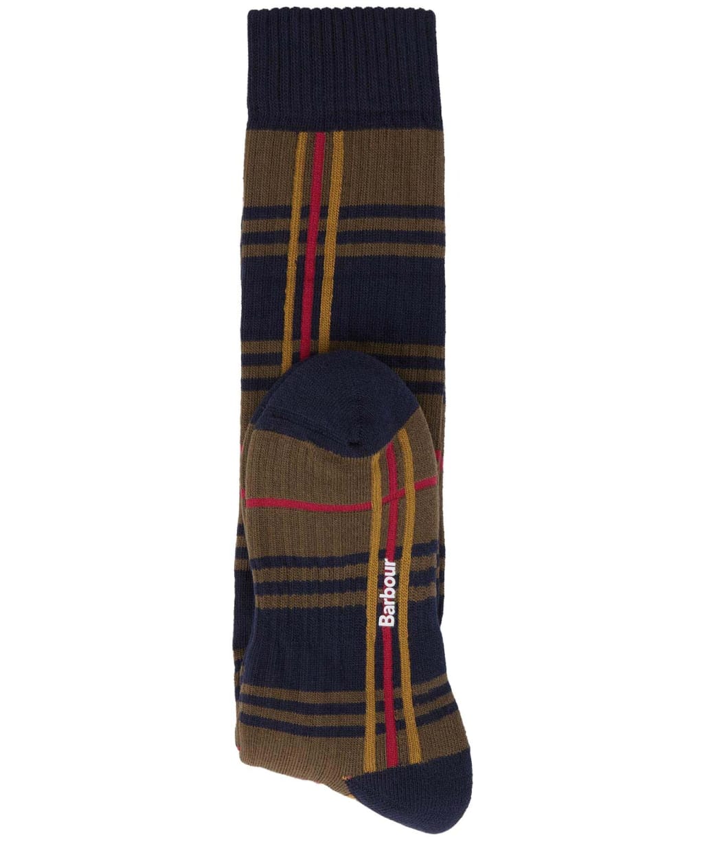 Women's Barbour Wellington Tartan Knee Length Sock - Classic Tartan
