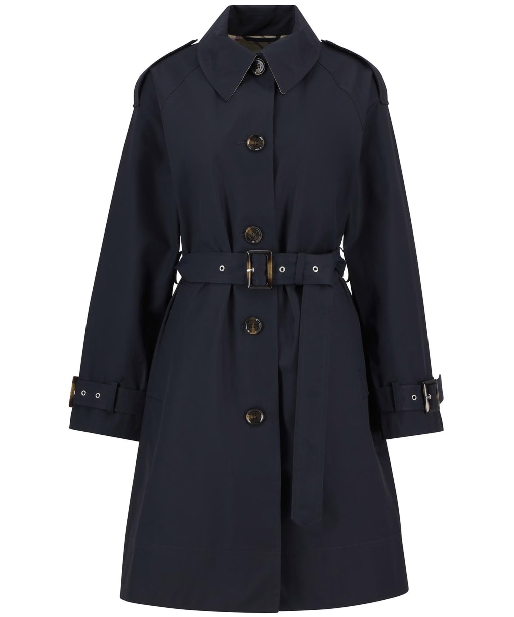 Women's Barbour Maia Showerproof Jacket - Dark Navy / Hessian Tartan