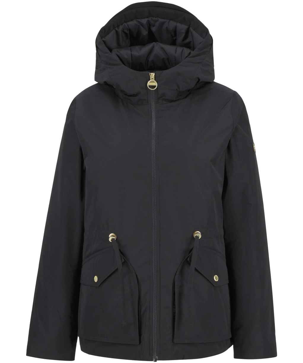 Women's Barbour International Winter Piper Showerproof Jacket - Black